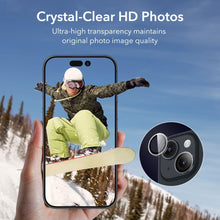 Заредете изображение във визуализатора на галерията – TEMPERED GLASS ESR CAMERA LENS IPHONE 15 / 15 PLUS CLEAR
