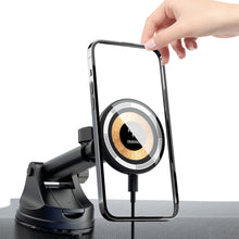 Заредете изображение във визуализатора на галерията – Dudao F12MAX+ cockpit magnetic holder with MagSafe inductive charger - black
