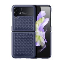 Заредете изображение във визуализатора на галерията – Dux Ducis Venice case for Samsung Galaxy Z Flip 4 leather case blue
