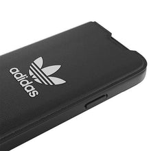 Заредете изображение във визуализатора на галерията – Adidas OR Booklet Case BASIC iPhone 14 6.1" black/black white 50181

