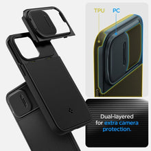 Заредете изображение във визуализатора на галерията – Spigen optik armor mag гръб за  iphone 14 pro max black
