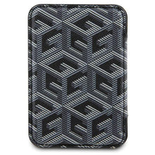Заредете изображение във визуализатора на галерията – Guess Wallet Card Slot case GUWMSHGCFSEK MagSafe GCube stripe - black

