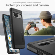 Заредете изображение във визуализатора на галерията – Spigen TOUGH ARMOR GOOGLE PIXEL 7A BLACK
