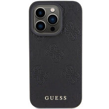 Заредете изображение във визуализатора на галерията – Original faceplate case GUESS GUHCP15XP4EPMK for iPhone 15 PRO MAX (Quilted 4G Classic / black)
