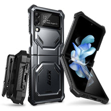 Заредете изображение във визуализатора на галерията – Supcase IBLSN ARMORBOX GALAXY WITH FLIP 4 BLACK - TopMag

