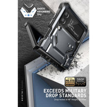 Заредете изображение във визуализатора на галерията – Supcase IBLSN ARMORBOX GALAXY WITH FLIP 4 BLACK - TopMag
