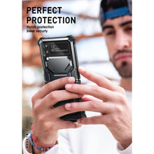 Заредете изображение във визуализатора на галерията – Supcase IBLSN ARMORBOX GALAXY WITH FLIP 4 BLACK - TopMag
