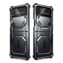 Заредете изображение във визуализатора на галерията – Supcase IBLSN ARMORBOX GALAXY WITH FLIP 4 BLACK - TopMag
