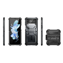 Заредете изображение във визуализатора на галерията – Supcase IBLSN ARMORBOX GALAXY WITH FLIP 4 BLACK - TopMag
