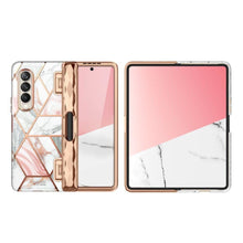 Заредете изображение във визуализатора на галерията – Supcase COSMO PEN GALAXY WITH FOLD 4 MARBLE - TopMag
