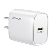 Заредете изображение във визуализатора на галерията – Joyroom Fast USB Type C PD Charger 20W CN Plug White (L-P201)
