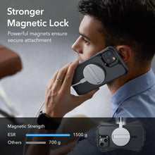 Заредете изображение във визуализатора на галерията – ESR AIR ARMOR HALOLOCK MAGSAFE IPHONE 13/14 FROSTED BLACK - TopMag
