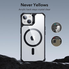 Заредете изображение във визуализатора на галерията – ESR AIR ARMOR HALOLOCK MAGSAFE IPHONE 13/14 CLEAR / BLACK - TopMag
