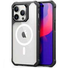 Заредете изображение във визуализатора на галерията – ESR AIR ARMOR HALOLOCK MAGSAFE IPHONE 14 PRO MAX CLEAR / BLACK - TopMag
