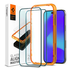 Заредете изображение във визуализатора на галерията – TEMPERED GLASS Spigen ALM GLASS FC 2-PACK IPHONE 14 PRO BLACK - TopMag

