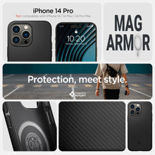 Заредете изображение във визуализатора на галерията – Spigen MAG ARMOR IPHONE 14 PRO MATTE BLACK - TopMag
