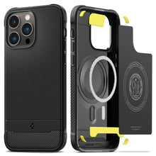 Заредете изображение във визуализатора на галерията – Spigen RUGGED ARMOR MAG MAGSAFE IPHONE 14 PRO MAX MATTE BLACK - TopMag
