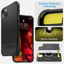 Заредете изображение във визуализатора на галерията – Spigen RUGGED ARMOR MAG MAGSAFE IPHONE 14 MATTE BLACK - TopMag
