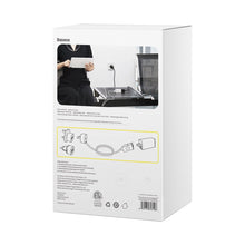 Заредете изображение във визуализатора на галерията – Baseus PowerCombo cable / extension cord with mini power strip 1m black (EU and UK power adapter) (PSMN000301)
