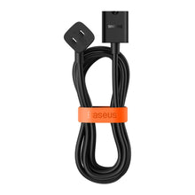 Заредете изображение във визуализатора на галерията – Baseus PowerCombo cable / extension cord with mini power strip 1m black (EU and UK power adapter) (PSMN000301)
