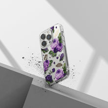 Заредете изображение във визуализатора на галерията – Ringke Fusion Design Armored Case Cover with Gel Frame for iPhone 14 Pro Max transparent (Purple rose) (FD645E29) - TopMag
