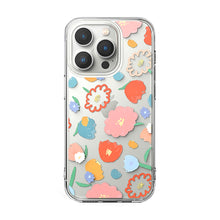 Заредете изображение във визуализатора на галерията – Ringke Fusion Design Armored Sleeve Cover with Gel Frame for iPhone 14 Pro transparent (Floral) (FD641E31) - TopMag
