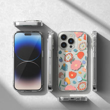 Заредете изображение във визуализатора на галерията – Ringke Fusion Design Armored Sleeve Cover with Gel Frame for iPhone 14 Pro transparent (Floral) (FD641E31) - TopMag
