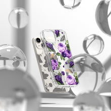 Заредете изображение във визуализатора на галерията – Ringke Fusion Design Armored Case Cover with Gel Frame for iPhone 14 Plus transparent (Purple rose) (FD637E29) - TopMag
