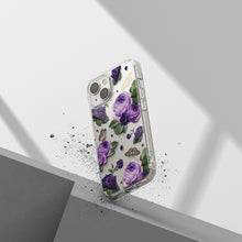 Заредете изображение във визуализатора на галерията – Ringke Fusion Design Armored Case Cover with Gel Frame for iPhone 14 Plus transparent (Purple rose) (FD637E29) - TopMag
