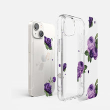 Заредете изображение във визуализатора на галерията – Ringke Fusion Design Armor Case Cover with Gel Frame for iPhone 14 transparent (Purple rose) (FD633E29) - TopMag
