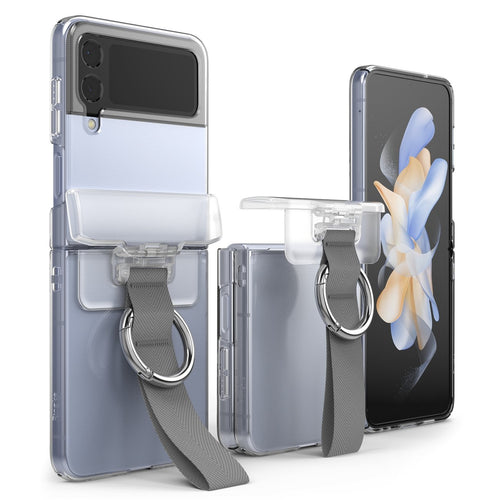 Ringke hinge cover for Samsung Galaxy Z Flip 4 / Flip 3 transparent / dark gray (HG666192RS) - TopMag
