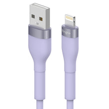 Заредете изображение във визуализатора на галерията – Ringke USB-A cable - Lightning 480Mb / s 12W 1.2m purple (CB09956RS) - TopMag
