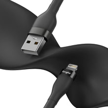 Заредете изображение във визуализатора на галерията – Ringke USB-A cable - Lightning 480Mb / s 12W 1.2m black (CB09963RS) - TopMag
