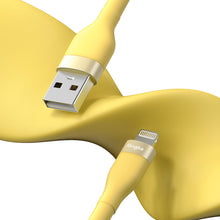 Заредете изображение във визуализатора на галерията – Ringke USB-A cable - Lightning 480Mb / s 12W 2m yellow (CB60037RS) - TopMag
