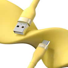 Заредете изображение във визуализатора на галерията – Ringke cable USB-A - USB-C 480Mb / s 12W 2m yellow (CB60099RS) - TopMag

