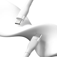 Заредете изображение във визуализатора на галерията – Ringke USB-C - USB-C cable 480Mb / s 60W 2m white (CB60204RS) - TopMag
