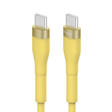Заредете изображение във визуализатора на галерията – Ringke cable USB-C - USB-C 480Mb / s 60W 2m yellow (CB60211RS) - TopMag
