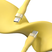 Заредете изображение във визуализатора на галерията – Ringke cable USB-C - USB-C 480Mb / s 60W 2m yellow (CB60211RS) - TopMag

