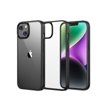 Заредете изображение във визуализатора на галерията – Ugreen case with gel frame Classy Clear Enhanced Protective Case for iPhone 14 black (LP621) - TopMag
