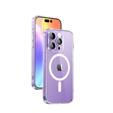 Заредете изображение във визуализатора на галерията – Ugreen LP641 Classy Clear Magnetic Protective Case Magnetic Gel Case for iPhone 14 transparent (MagSafe compatible) (90934) - TopMag
