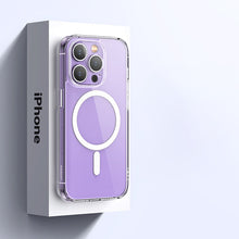 Заредете изображение във визуализатора на галерията – Ugreen LP641 Classy Clear Magnetic Protective Case Magnetic Gel Case for iPhone 14 transparent (MagSafe compatible) (90934) - TopMag
