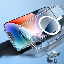 Заредете изображение във визуализатора на галерията – Ugreen LP642 Classy Clear Magnetic Protective Case Magnetic Gel Case for iPhone 14 Plus transparent (MagSafe compatible) (90935) - TopMag
