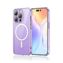 Заредете изображение във визуализатора на галерията – Ugreen LP643 Classy Clear Magnetic Protective Case Magnetic Gel Case for iPhone 14 Pro transparent (MagSafe compatible) (90936) - TopMag
