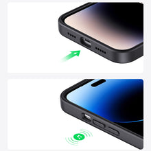 Заредете изображение във визуализатора на галерията – Ugreen LP627 Silky Silicone Protective Case Rubber Flexible Silicone Phone Case for iPhone 14 Pro Black (90921) - TopMag
