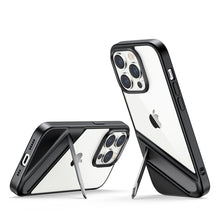 Заредете изображение във визуализатора на галерията – Ugreen LP635 Kickstand Protective Case Hard Cover with Gel Frame and Built-in Stand for iPhone 14 Pro Black (90926) - TopMag
