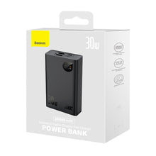 Заредете изображение във визуализатора на галерията – Baseus Adaman2 powerbank with digital display 20000mAh 30W 2 x USB / 1x USB Type C Power Delivery Quick Charge SCP, Oppo Super VOOC black (PPAD050101)
