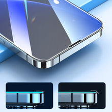 Заредете изображение във визуализатора на галерията – Joyroom Easy Fit Full Screen Tempered Glass with Mounting Stand for iPhone 14 (6.1 ") (JR-DH09) - TopMag
