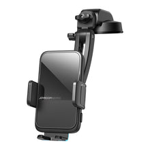 Заредете изображение във визуализатора на галерията – Joyroom automatic car holder induction charger 15W Qi for windshield cockpit board black (JR-ZS298 dash) - TopMag
