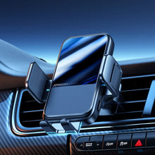 Заредете изображение във визуализатора на галерията – Joyroom Automatic Car Holder 15W Qi Induction Charger for Air Vent Grille Black (JR-ZS298 air vent) - TopMag
