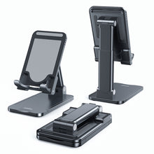 Заредете изображение във визуализатора на галерията – Joyroom foldable stand phone holder tablet black (JR-ZS303) - TopMag
